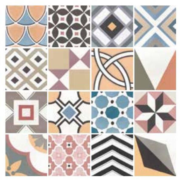 equipe caprice deco patchwork colours 20x20 (22104) płytki equipe ceramicas gres hiszpańskie do kuchni matowe patchwork