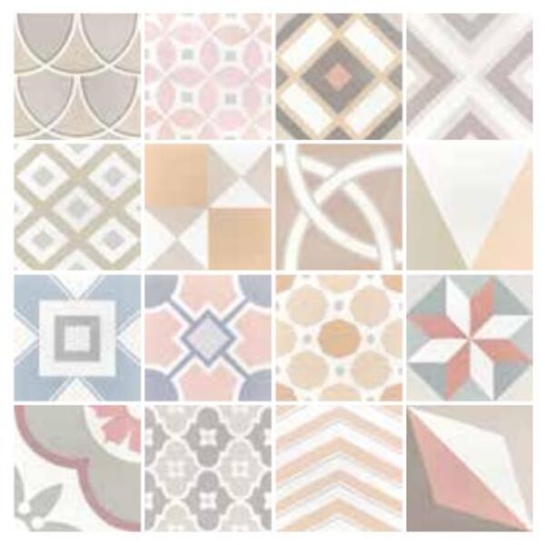 equipe caprice deco patchwork pastel gres 20x20 (22103) płytki do salonu 20x20 matowe patchwork