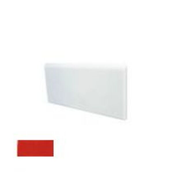 equipe rosso brillo bullnose 7.5x15 (21611) płytki equipe ceramicas do salonu czerwone strukturalne