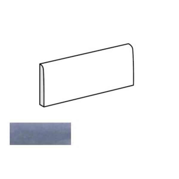 equipe splendours blue night bullnose 7.5x30 (23998) płytki prostokątne hiszpańskie 7,5x30 niebieskie błyszczące strukturalne