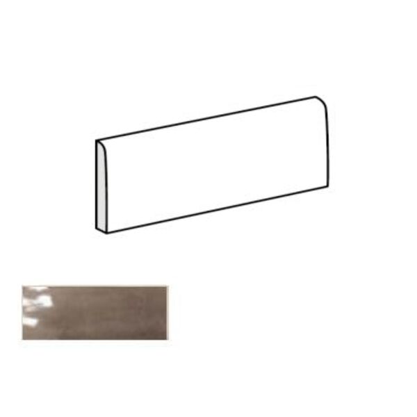 equipe splendours brown bullnose 7.5x30 (23999) płytki 7,5x30 brązowe błyszczące