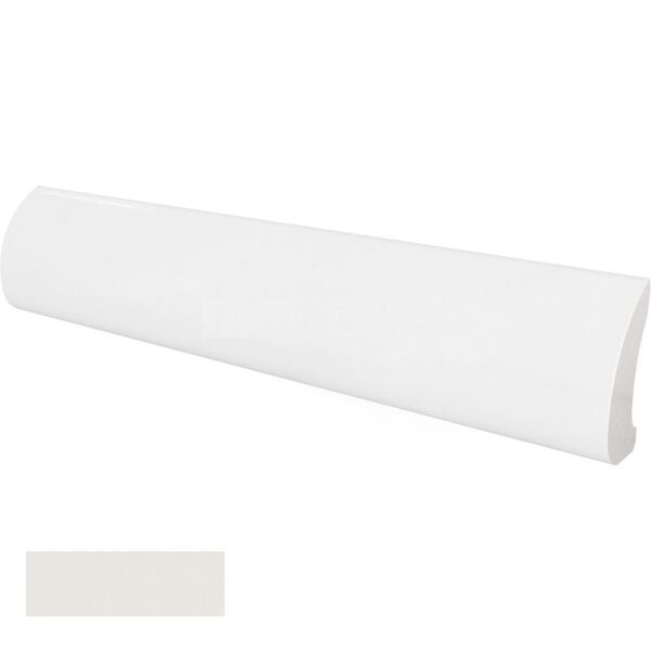 equipe white matt pencil bullnose 3x15 (23129) płytki glazura do łazienki białe strukturalne promocja