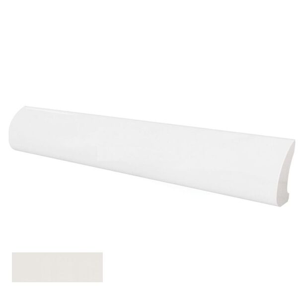 equipe blanco pencil bullnose 3x20 (23120) płytki equipe ceramicas glazura do łazienki białe strukturalne