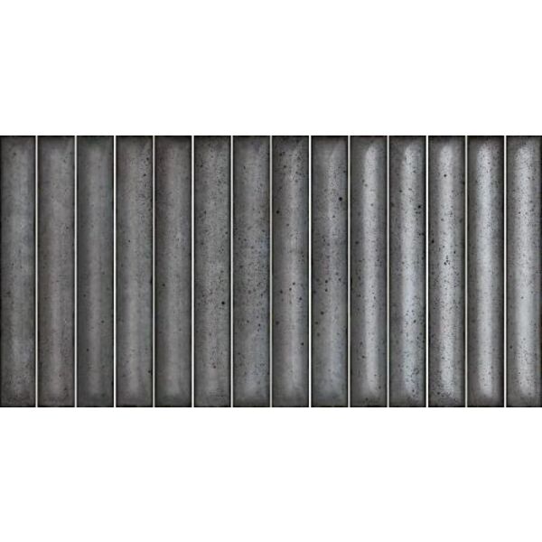 estudio karatsu charcoal grey płytka ścienna 11.5x23 (e237025 ) płytki prostokątne do łazienki na ścianę kitkat strukturalne