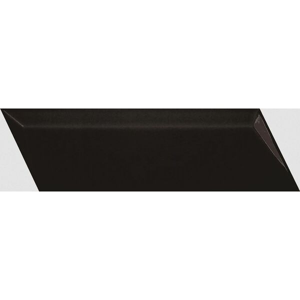 estudio lloyd black matt right relieve dekor 5.5x19.5 (e234399) płytki estudio prostokątne do salonu matowe jodełka