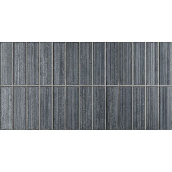 Gayafores Deco Kirei Navy gres 32x62.5 - błyszczący gres do salonu i przedpokoju