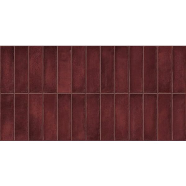 Gayafores Deco Artis Plus Burdeos gres 32x62.5 - gres hiszpański w stylu retro kuchenny i łazienkowy