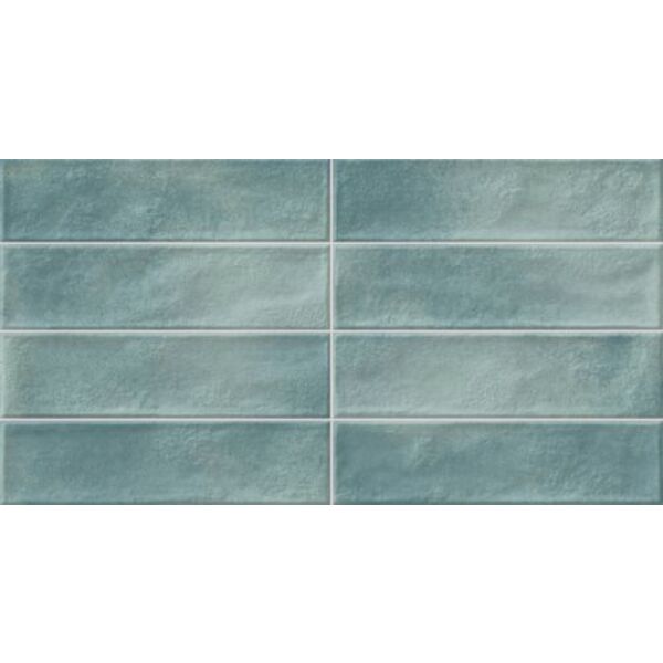 geotiles manhattan aquamarine płytka ścienna 31.6x60 płytki geotiles do łazienki niebieskie błyszczące