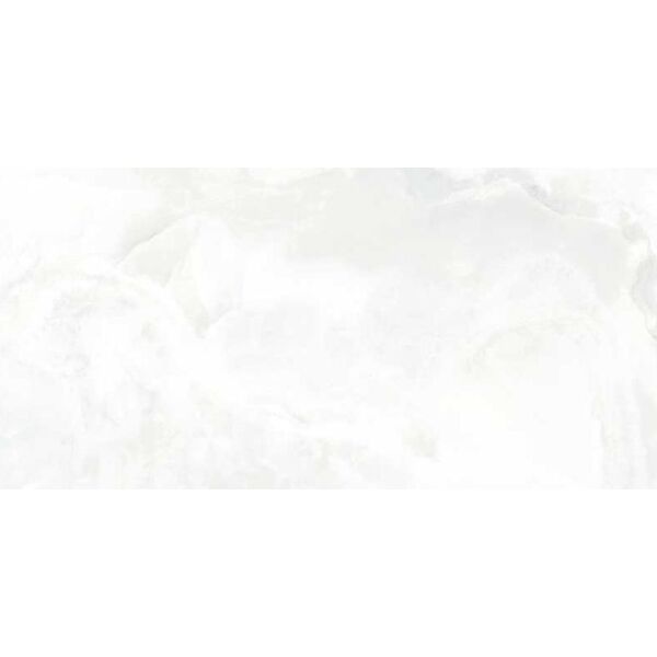 Geotiles ONI White gres poler rektyfikowany 60x120 - gres błyszczący do łazienki i kuchni imitujący kamień