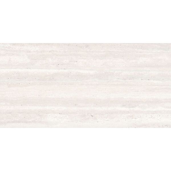Geotiles Stratos Vein White Silk gres rektyfikowany 60x120 - gres imitujący trawertyn do łazienki i kuchni