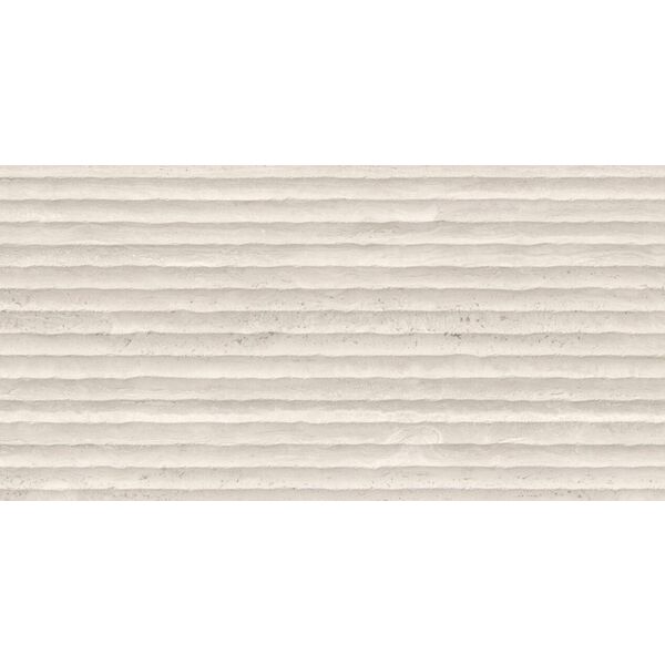 Geotiles Stratos Vein Bone RLV płytka ścienna 60x120 - hiszpańska płytka ryflowana