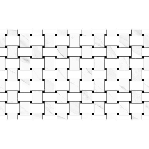 geotiles tangle blanco płytka ścienna dekor 33.3x55 płytki glazura hiszpańskie do łazienki błyszczące geometryczne o grubości 6 do 8 mm