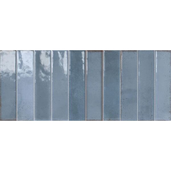 idea ceramica art nouveau blue płytka ścienna 25x60 płytki glazura prostokątne do łazienki na ścianę niebieskie promocja