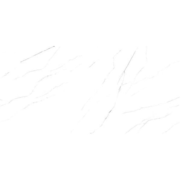 Indie Classic Carrara White gres poler rektyfikowany 60x120 - gres błyszczący imitujący marmur