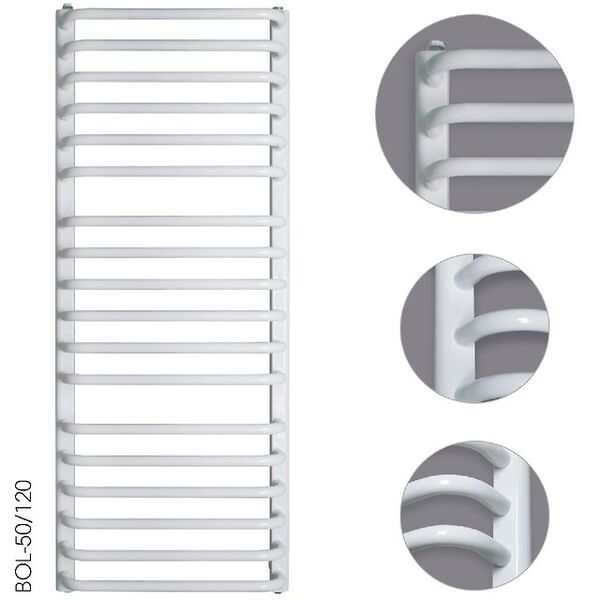 zdjęcie Instal-Projekt Bolero Bol-55/70 Grzejnik Łazienkowy 682/550 C34 - White mat (Light)