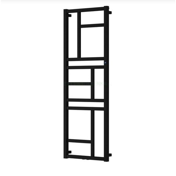 Instal-Projekt Mondrian MON-50/110D50 Grzejnik Łazienkowy 1140/500 C31 - Black mat (Trendy)