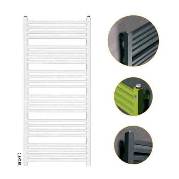 zdjęcie instal-projekt stick sti-40/110 grzejnik łazienkowy 1110/400 c100 - anthracite (trendy) 