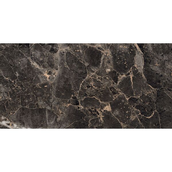 Keros ceramika Maine Antrazit gres Carving rektyfikowany 60x120 - gres kamieniopodobny kuchenny i łazienkowy