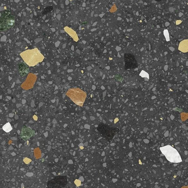 zdjęcie keros ceramika tritato negro gres 25x25 