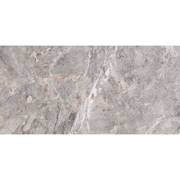 Keros ceramika Maine Acero gres Carving rektyfikowany 60x120 - szary gres w stylu klasycznym