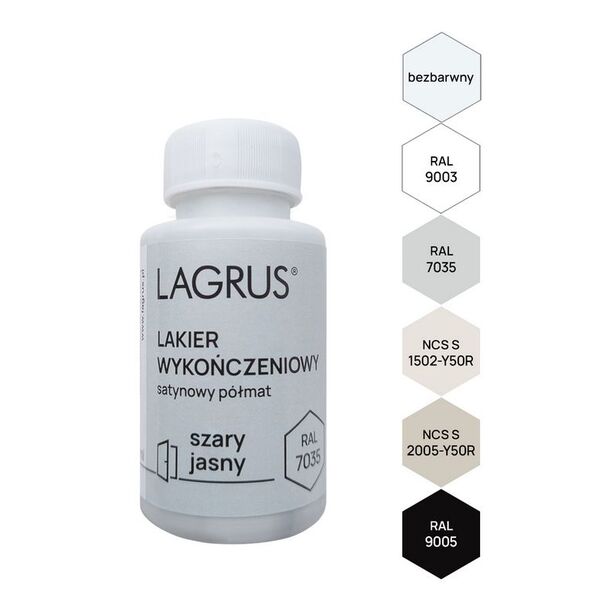 zdjęcie Lagrus Lakier Wykończeniowy RAL 9003