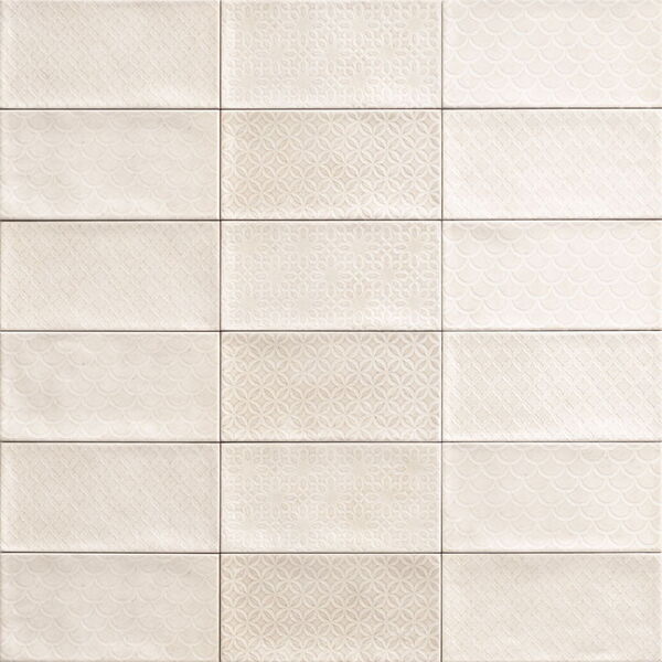 mainzu ceramica camden bianco dekor 10x20 