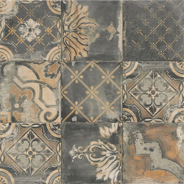 mainzu ceramica canaletto nero dekor 20x20 płytki mainzu ceramica gres do kuchni patchwork