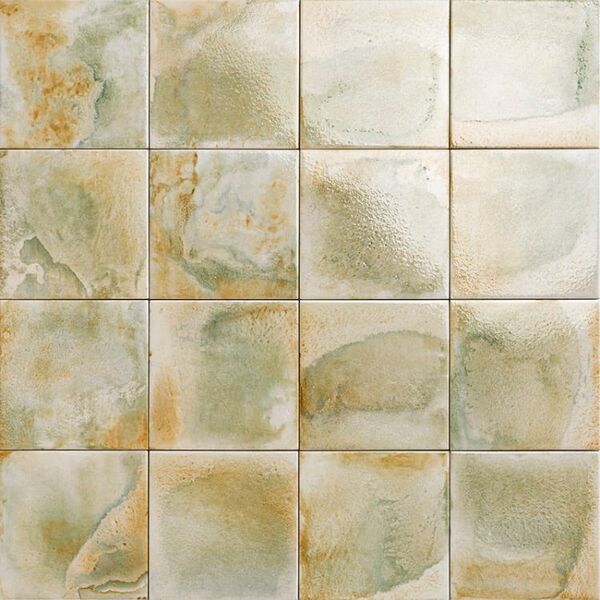 mainzu ceramica hanoi green gres 15x15 płytki mainzu ceramica imitujące kamień kwadratowe do łazienki zielone nowości