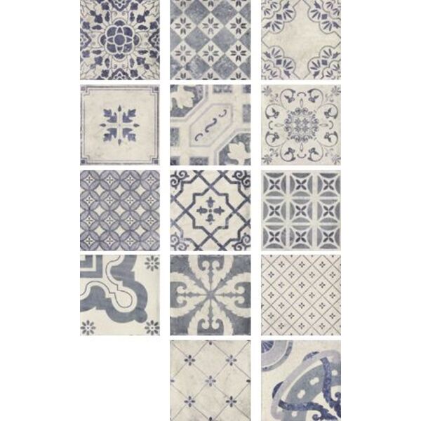 mainzu ceramica milano antiqua dekor 20x20 płytki glazura do kuchni 20x20 patchwork