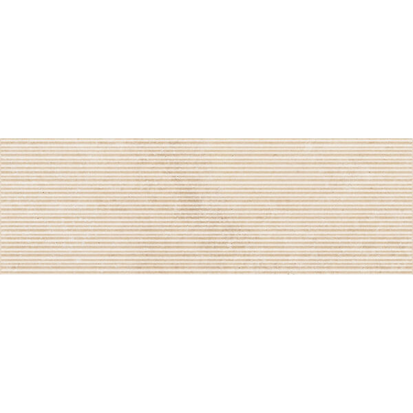 Marazzi Fabula Wall 3D Mikado Travertino Cross Beige MP9S 33x100 - beżowe kafelki z efektem 3d