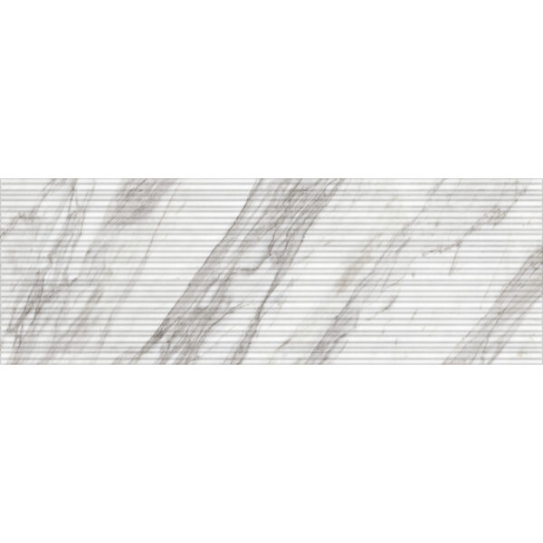 Marazzi Fabula Wall 3D Mikado Calacatta MN2Q 33x100 - biała glazura 3d kuchenna i łazienkowa