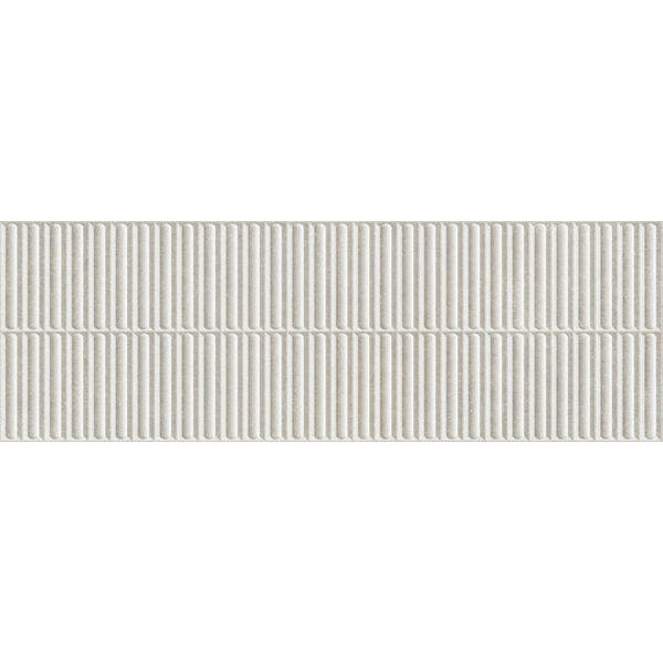 Marazzi Room Wall 3D Match Grigio MP6C 30x90 - biała płytka strukturalna