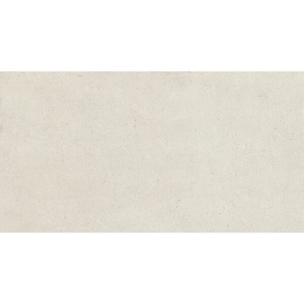 Marazzi Matter White M0XM gres rektyfikowany 30x60 - biały gres szkliwiony betonopodobny do salonu