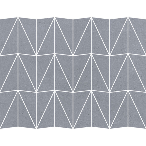 Marazzi Slow Cold Piombo Mosaico Triangolo MPF4 29x39 - duża mozaika matowa mrozoodporna