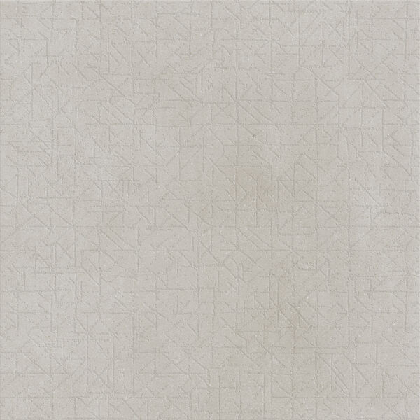 Marazzi Slow Cold Nebbia Decoro Trama Mpfd 75x75 - matowa płytka dekoracyjna do salonu betonopodobna