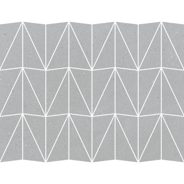 Marazzi Slow Cold Cemento Mosaico Triangolo MPF3 29x39 - mozaika matowa betonopodobna