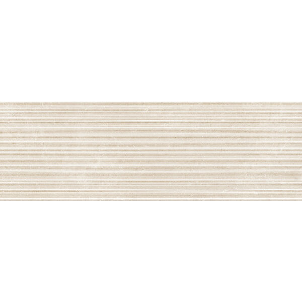 Marazzi Stream Beige Struttura Fiber 3D M9PU 25x76 - beżowa glazura 3d kuchenna i łazienkowa