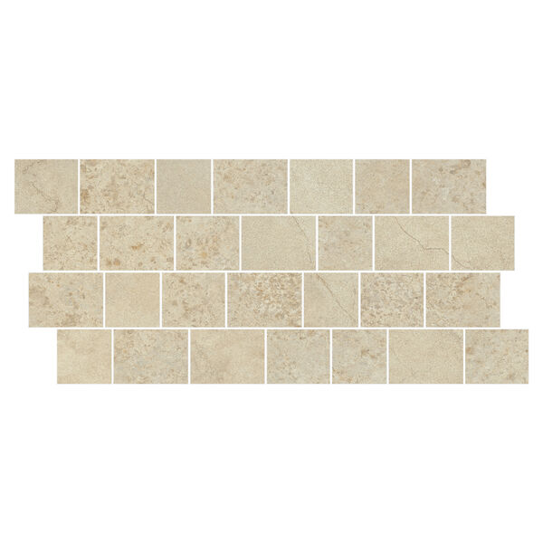Marazzi Uniche Arles Mosaico Spaccatella Maqw 28.4x59.4 - beżowa mozaika gresowa kamieniopodobna