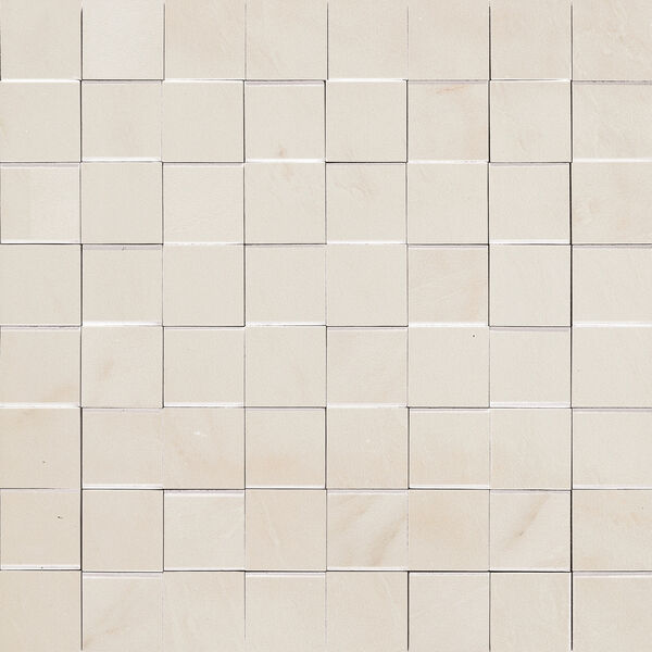 Marazzi Allmarble Raffaello Mosaico 3D Mmpv 30x30 - beżowa mozaika strukturalna do salonu