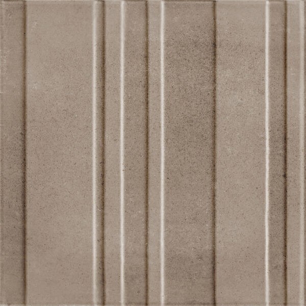 Marazzi Artcraft Argilla Struttura 3D Bande Mgus 20x20 - beżowy gres porcelanowy 3d do łazienki i kuchni