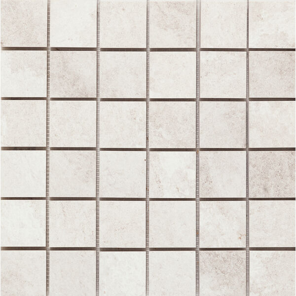 Marazzi Mystone Quarzite Ghiaccio Mosaico Mlwx 30x30 - biała mozaika imitująca kamień