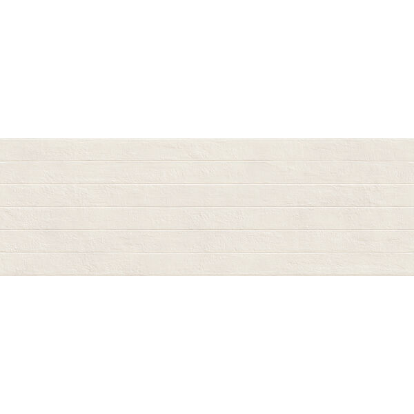 Marazzi Alchimia White Struttura Wabi M184 60x180 - biała płytka 3d do kuchni i łazienki