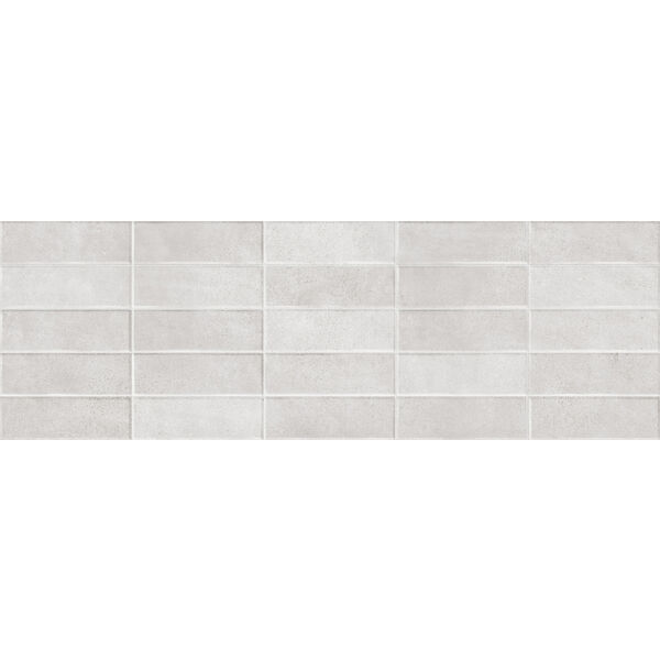 Marazzi Appeal Grey Struttura Brick 3D M9N5 25x76 - biała płytka ceramiczna 3d łazienkowa i kuchenna
