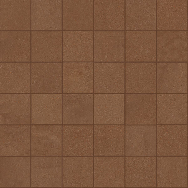 Marazzi Cementum Cotto Mosaico 5x5 MA9C 30x30 - brązowa mozaika imitująca beton