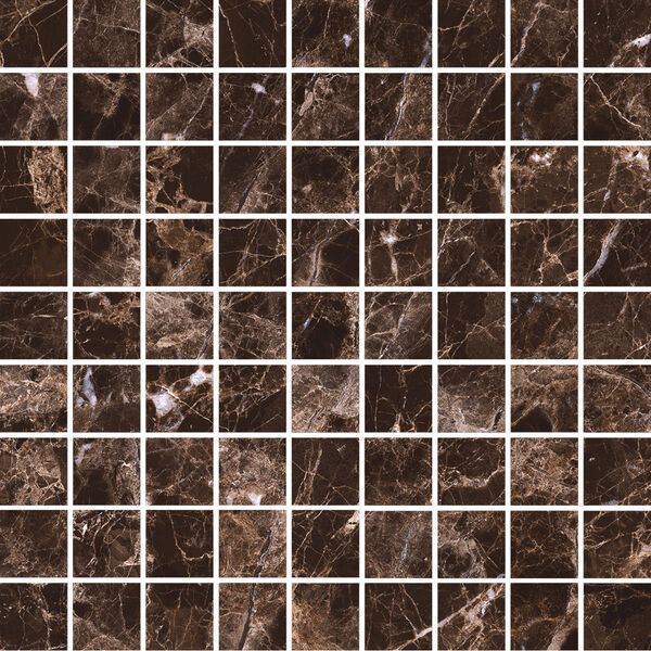Marazzi Allmarble Emperador Mosaico LUX MEZ5 30x30 - brązowa mozaika imitująca marmur