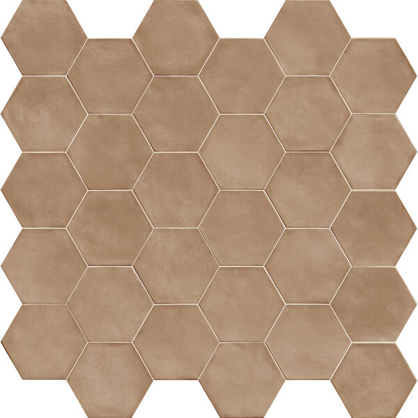 Marazzi Artcraft Coccio Mgsy 21x18.2 - brązowy gres porcelanowy betonopodobny