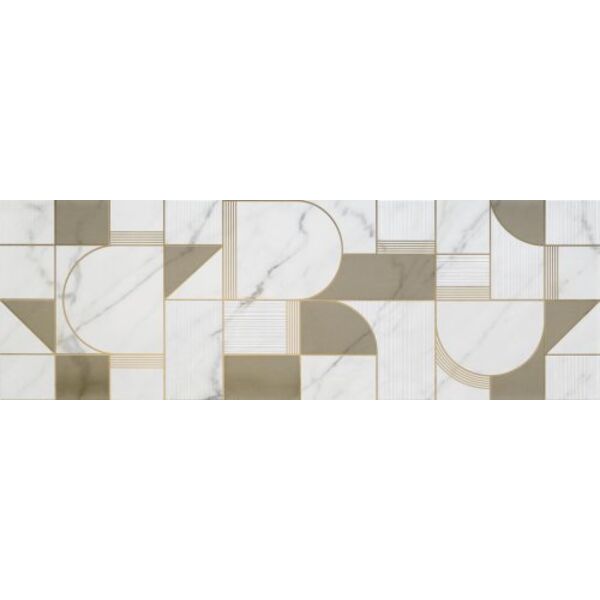 marazzi club golden white satin m8t5 dekor 40x120 satynowe płytki włoskie