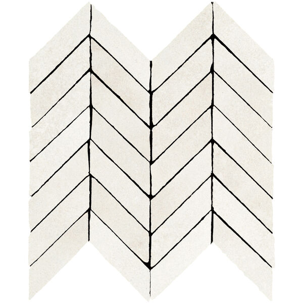 Marazzi Alchimia Mosaico Spina White M3SC 30x37 - duża mozaika włoska do kuchni i łazienki