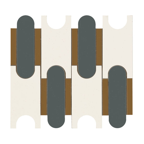 Marazzi Momenti Mosaico Puzzle Bianco MAL8 30.6x32.8 - duża mozaika włoska łazienkowa i kuchenna