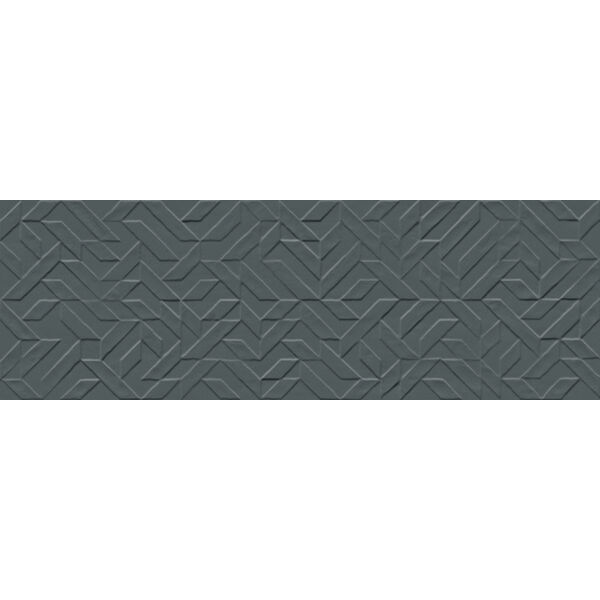 Marazzi Racconti BLU STR 3D Segmenti Mcyx 30x90 - grafitowa płytka z efektem 3d do łazienki i kuchni
